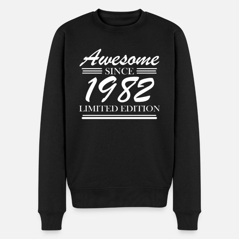 1982 - Né en 1982 - Pull Premium bio Homme - noir