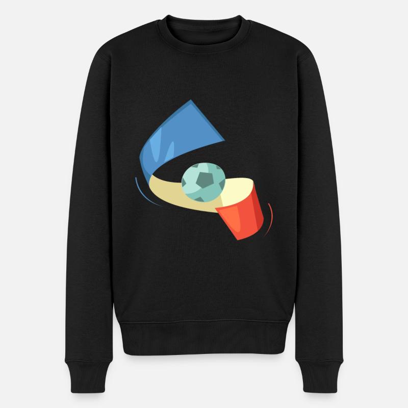 Fußball Frankreich - Männer Premium Bio Pullover - Schwarz