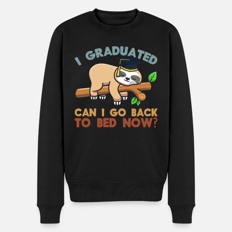 Sloth Men Women Graduation - Pull Premium bio Homme - noir