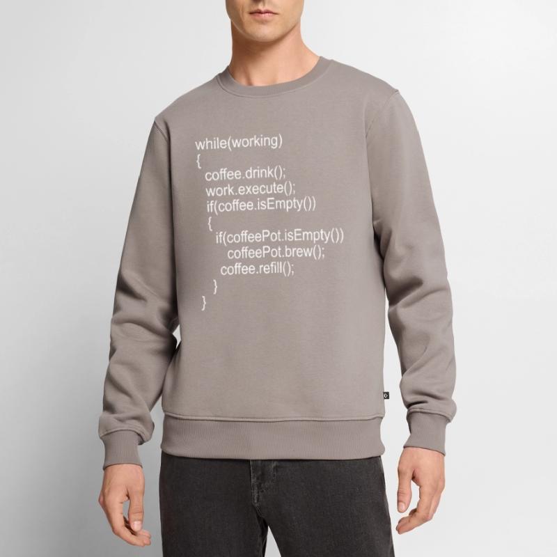 Source code Program code for programmers Men's Premium Organic Jumper