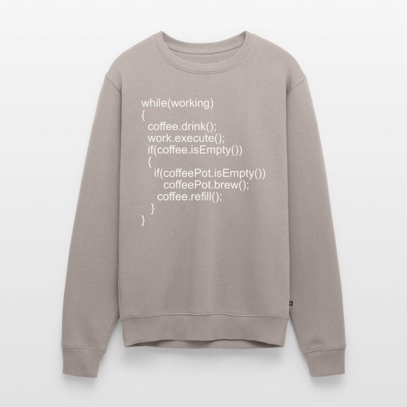 Source code Program code for programmers Men's Premium Organic Jumper