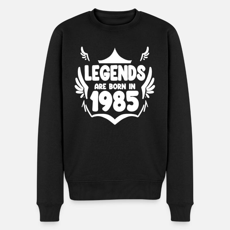 1985 - Né en 1985 - Pull Premium bio Homme - noir