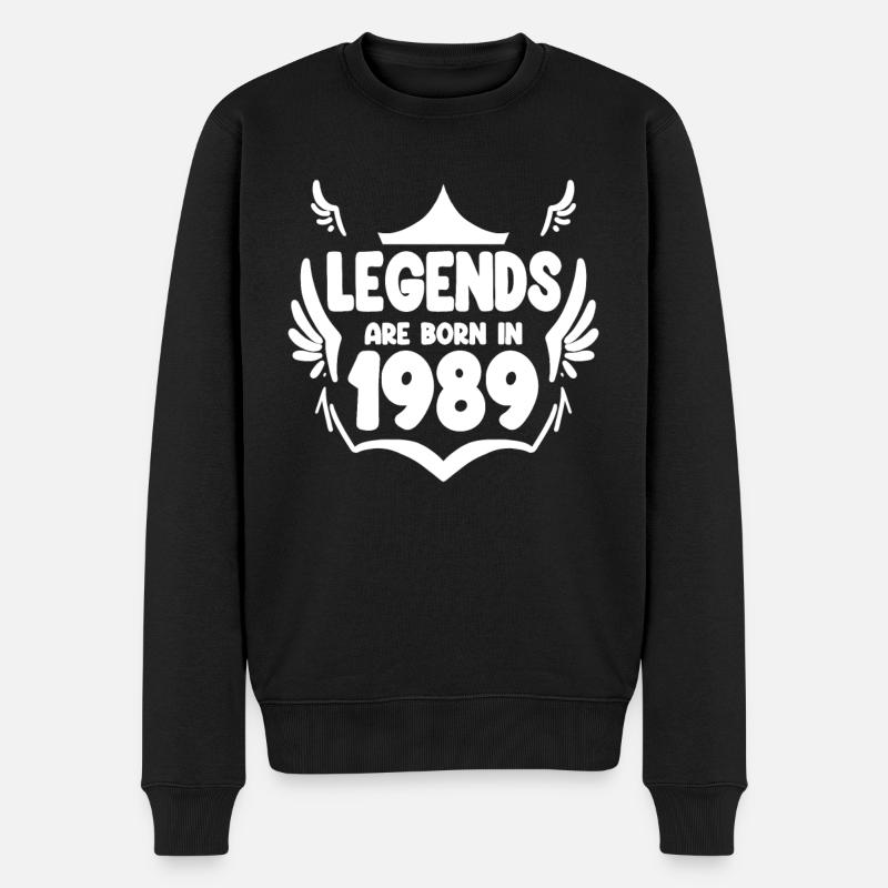 1989 - Né en 1989 - Pull Premium bio Homme - noir