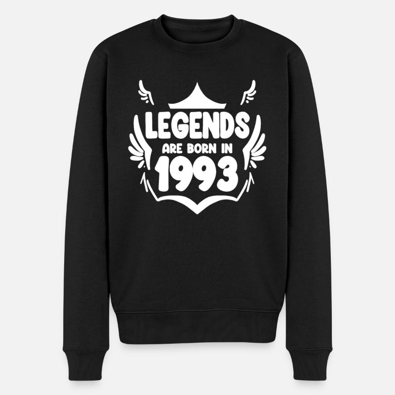 1993 - Né en 1993 - Pull Premium bio Homme - noir