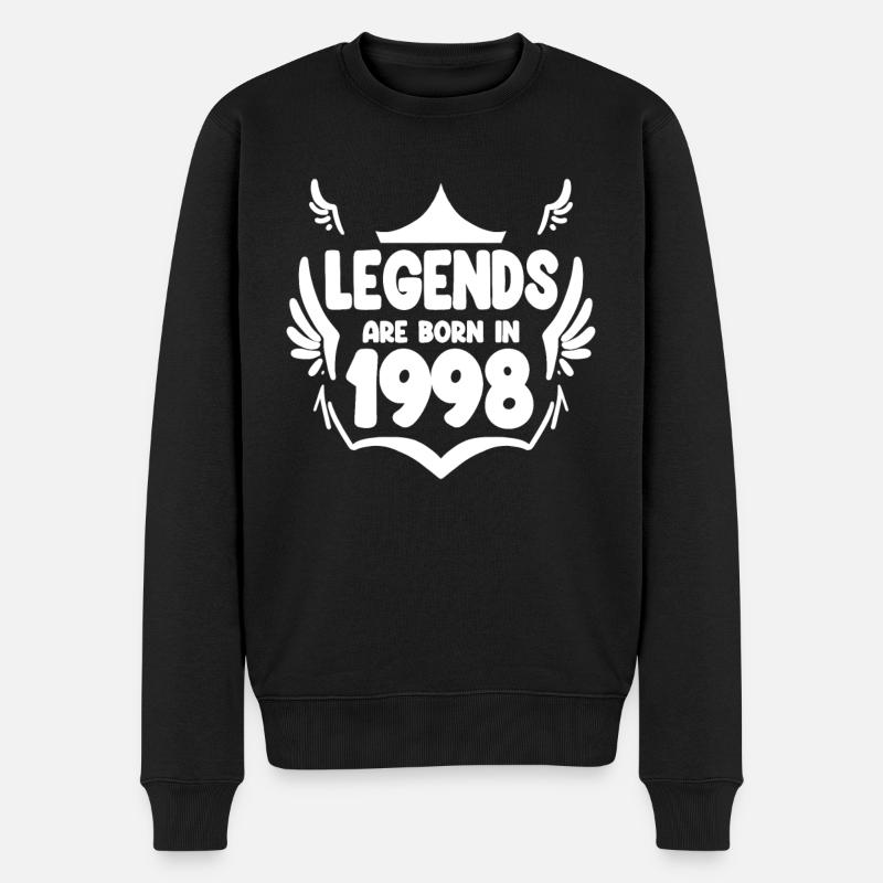 1998 - Né en 1998 - Pull Premium bio Homme - noir