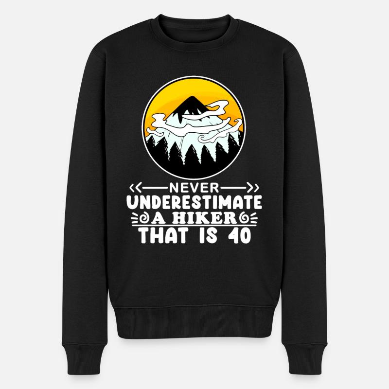 Randonnée 40 ans - Pull Premium bio Homme - noir