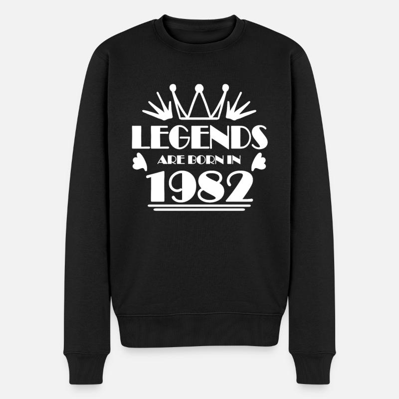 1982 - Né en 1982 - Pull Premium bio Homme - noir