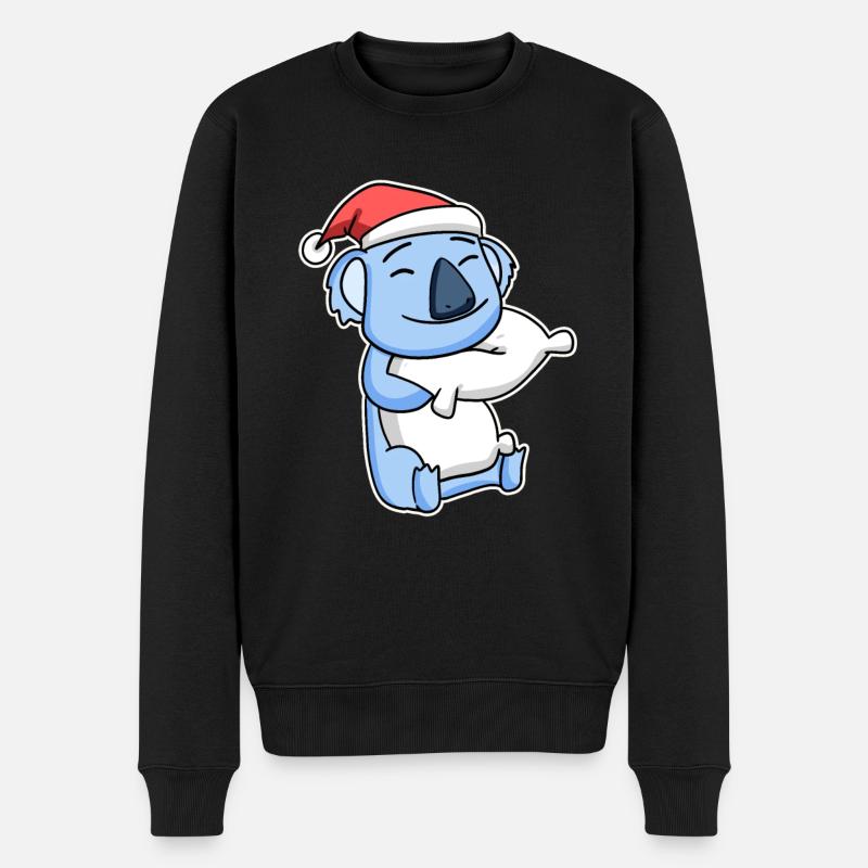 Koala Noël Sommeil Sommeil Sommeil - Pull Premium bio Homme - noir