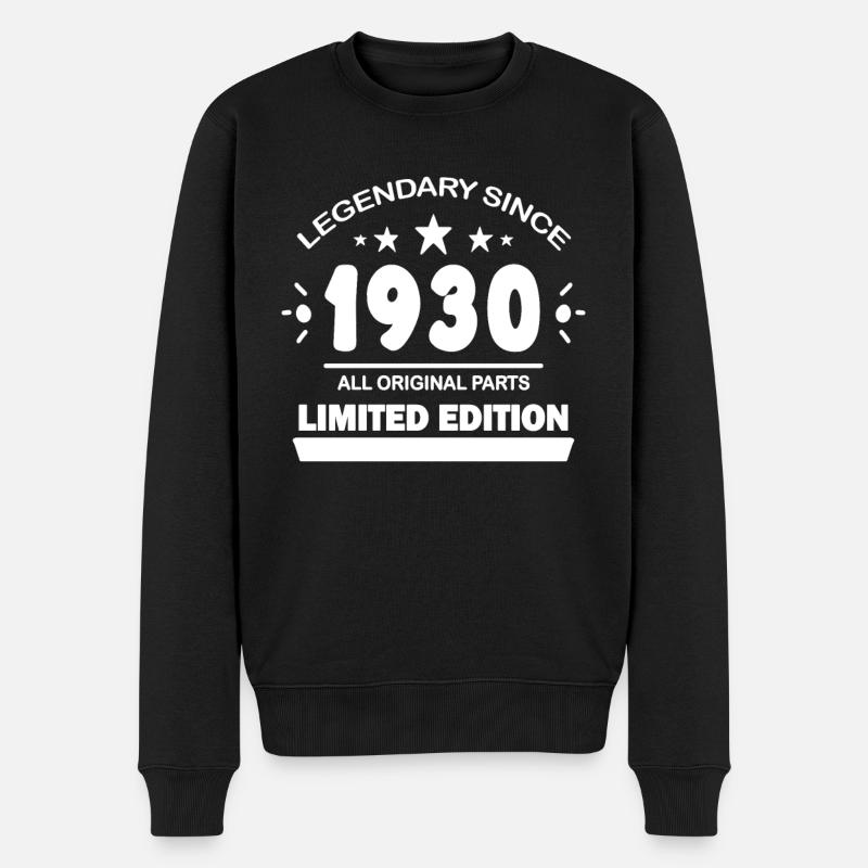 1930 - Né en 1930 - Légende - Pull Premium bio Homme - noir
