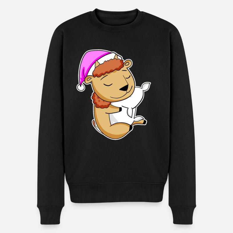 Bison - Pull Premium bio Homme - noir