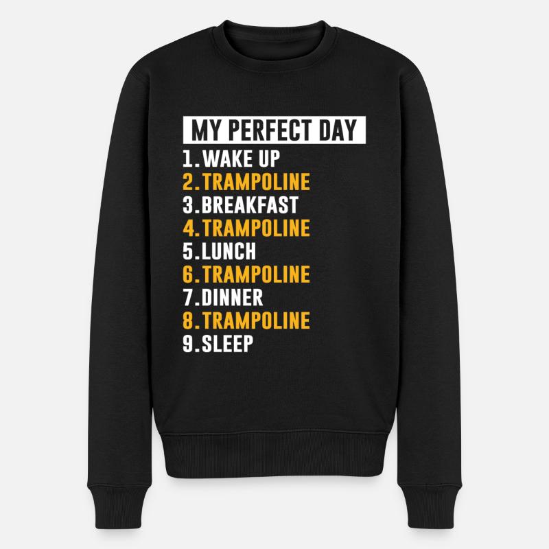 Trampoline - Pull Premium bio Homme - noir