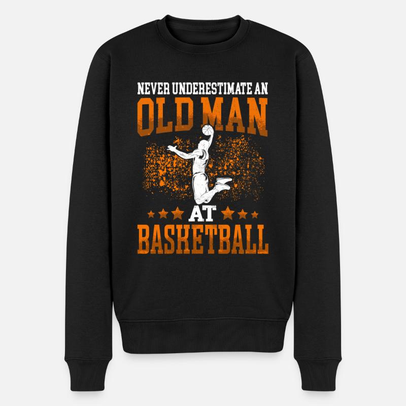 Old Man Basketball Basketteur - Pull Premium bio Homme - noir