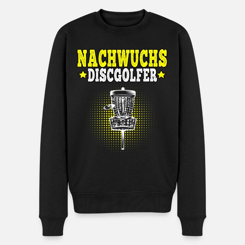 Discgolf Nachwuchs Discgolfer Disc Golf - Männer Premium Bio Pullover - Schwarz