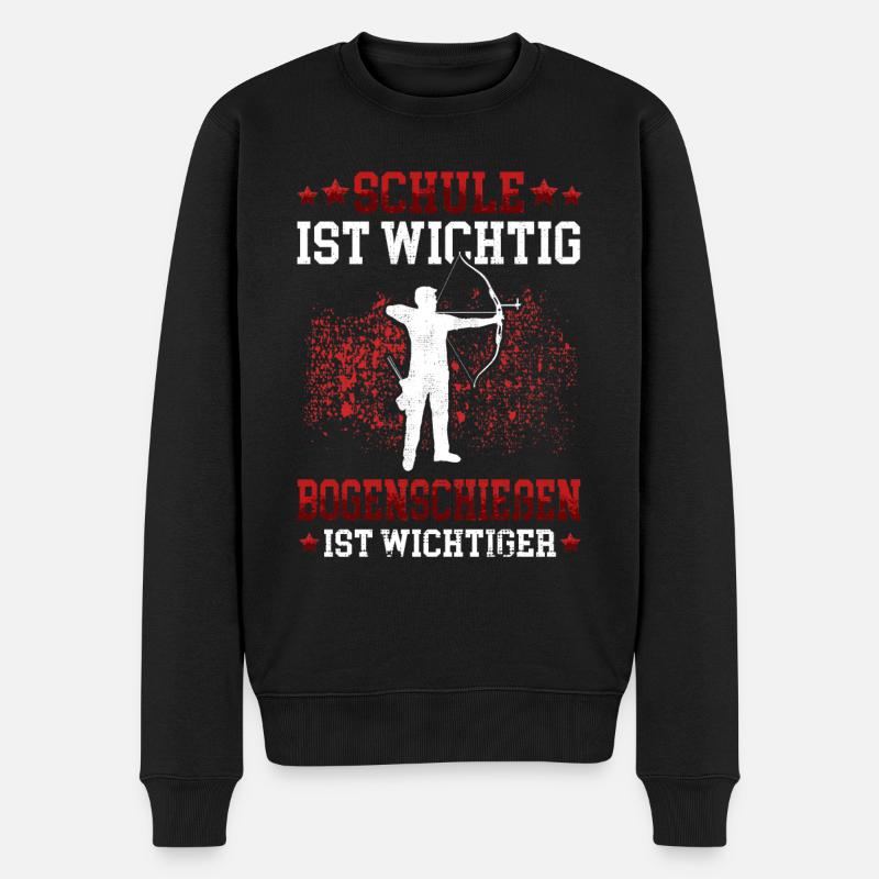 Bogenschießen wichtiger Bogenschütze Bogenschützen - Männer Premium Bio Pullover - Schwarz