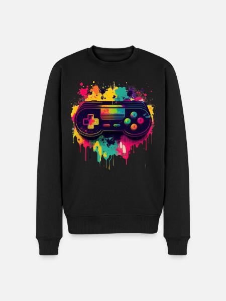 T-shirt retrò - Maglione ecologico premium da uomo - nero