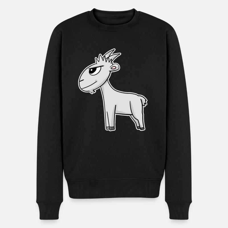 Chèvre - Pull Premium bio Homme - noir