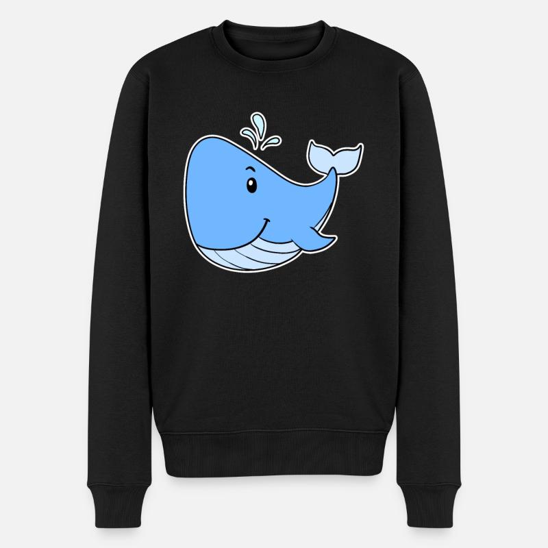 Baleine de mer - Pull Premium bio Homme - noir