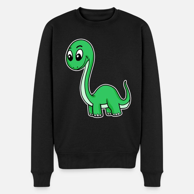 Dino vert - Pull Premium bio Homme - noir