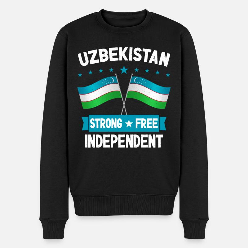 Ouzbékistan - Pull Premium bio Homme - noir