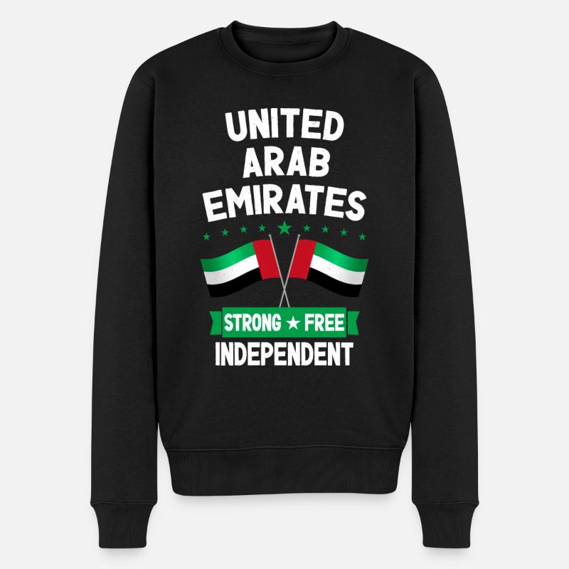 Vereinigte Arabische Emirate - Männer Premium Bio Pullover - Schwarz