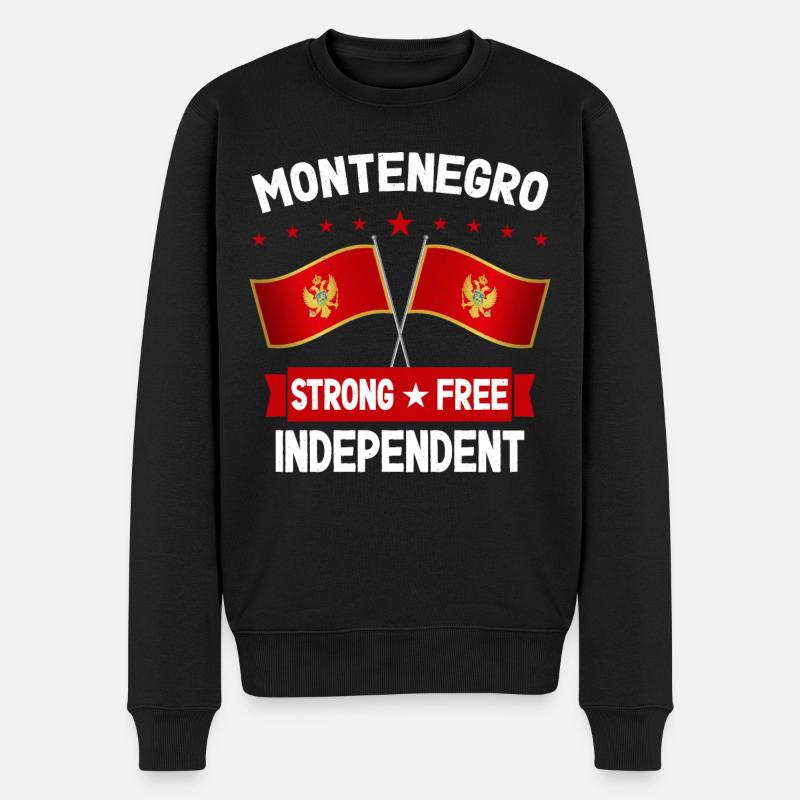 Monténégro - Pull Premium bio Homme - noir