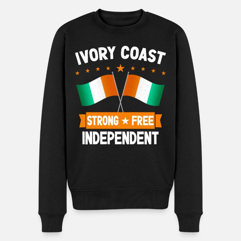 Côte d'Ivoire - Pull Premium bio Homme - noir