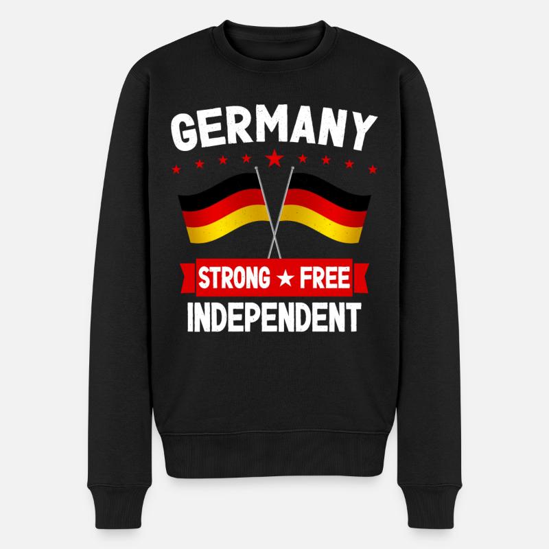 Deutschland - Männer Premium Bio Pullover - Schwarz