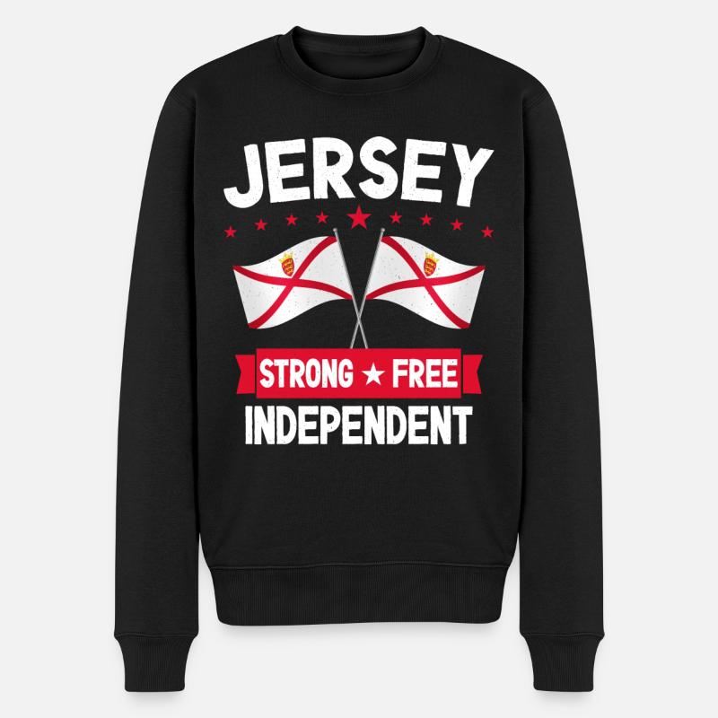 Jersey - Männer Premium Bio Pullover - Schwarz
