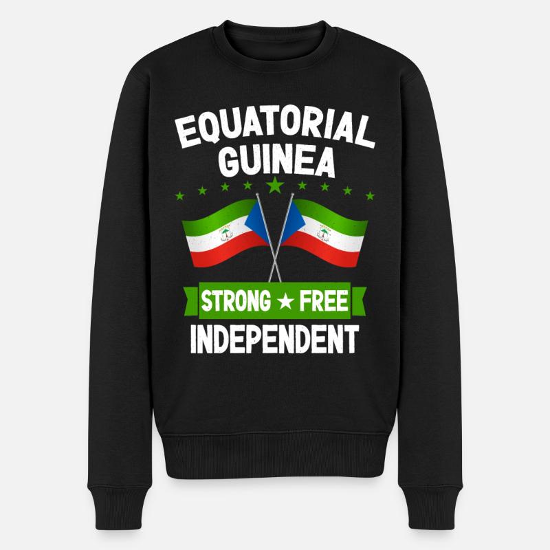 Guinée équatoriale - Pull Premium bio Homme - noir