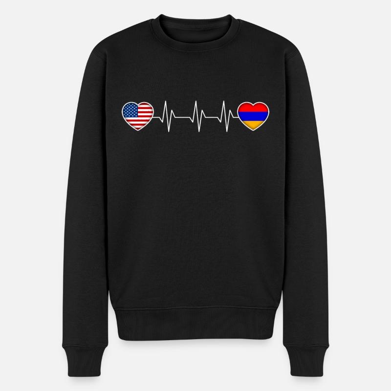 Arménie - Pull Premium bio Homme - noir