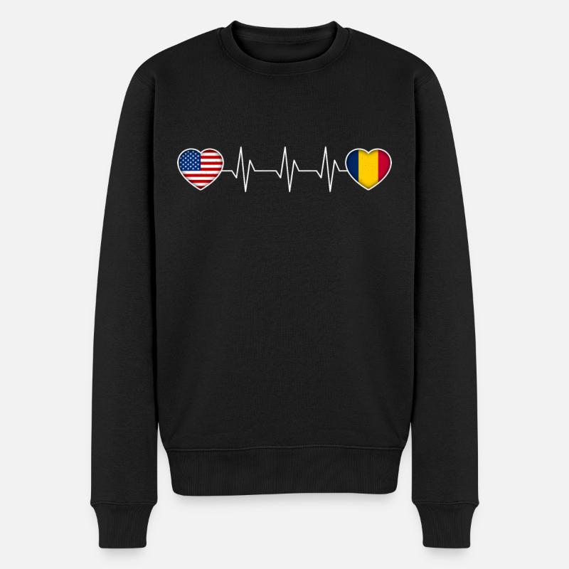 Tchad - Pull Premium bio Homme - noir