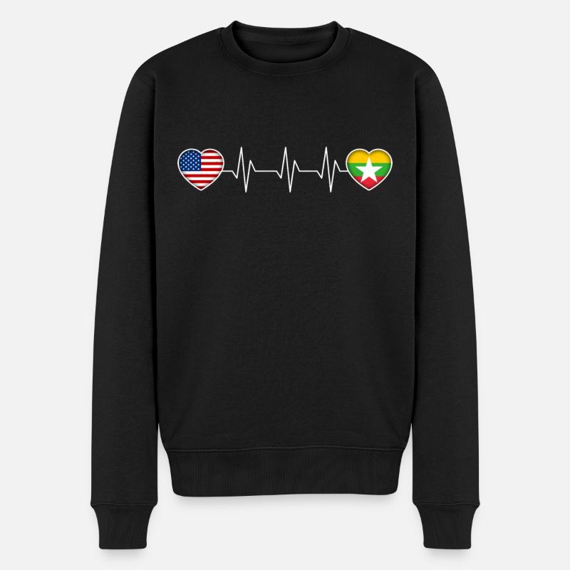 Myanmar - Pull Premium bio Homme - noir