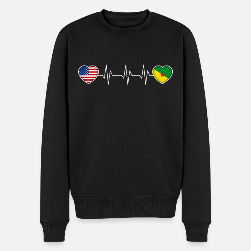 Guyane française - Pull Premium bio Homme - noir