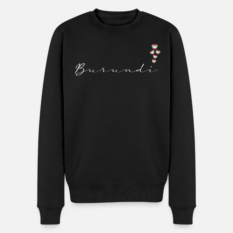 Burundi - Pull Premium bio Homme - noir