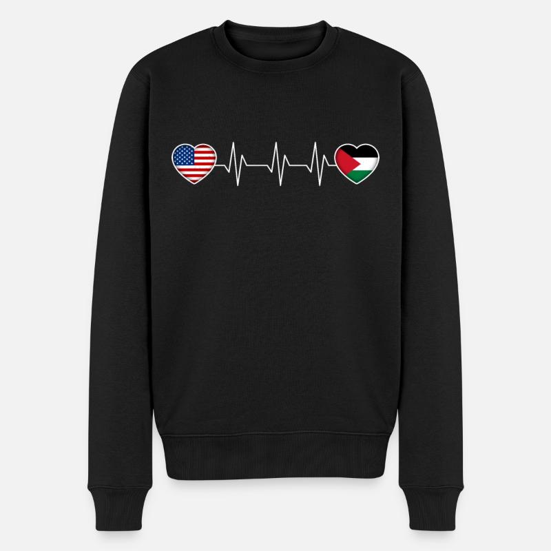 Palestine - Pull Premium bio Homme - noir