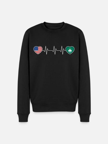 Macau - Men's Premium Organic Jumper - black