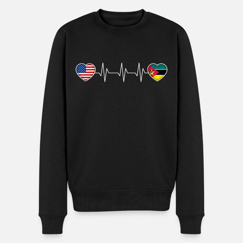 Mozambique - Pull Premium bio Homme - noir