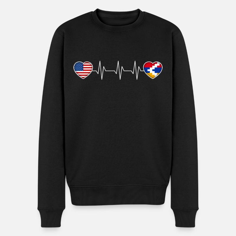 Bergkarabach - Männer Premium Bio Pullover - Schwarz