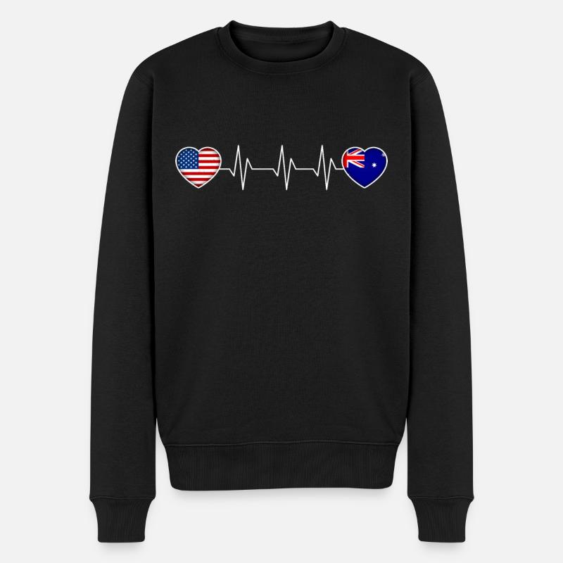 Heard und McDonaldinseln - Männer Premium Bio Pullover - Schwarz