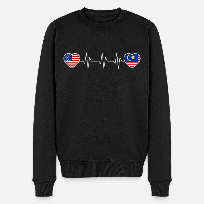 Malaisie - Pull Premium bio Homme - noir