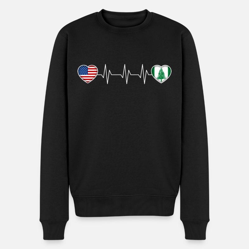 Île Norfolk - Pull Premium bio Homme - noir