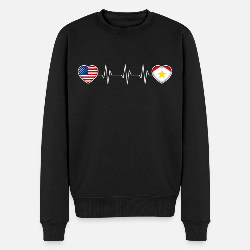 Saba - Männer Premium Bio Pullover - Schwarz