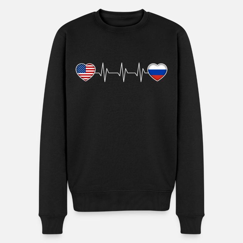 Russie - Pull Premium bio Homme - noir