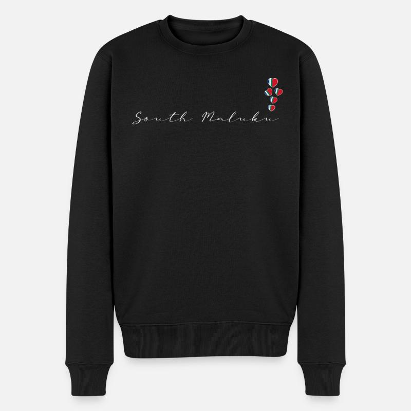 Republik Maluku Selatan - Männer Premium Bio Pullover - Schwarz
