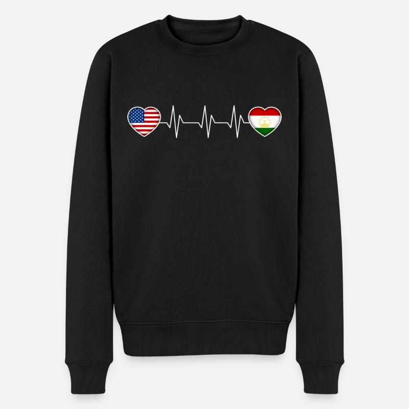Tadjikistan (en anglais) - Pull Premium bio Homme - noir