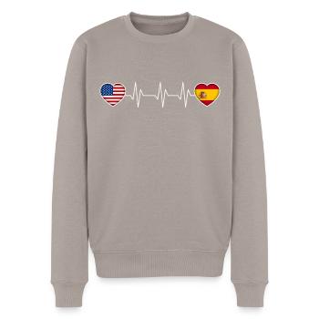 Espagne - Pull Premium bio Homme - taupe - Devant - Nico (187cm)