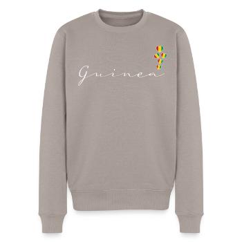 Guinée - Pull Premium bio Homme - taupe - Devant - Nico (187cm)