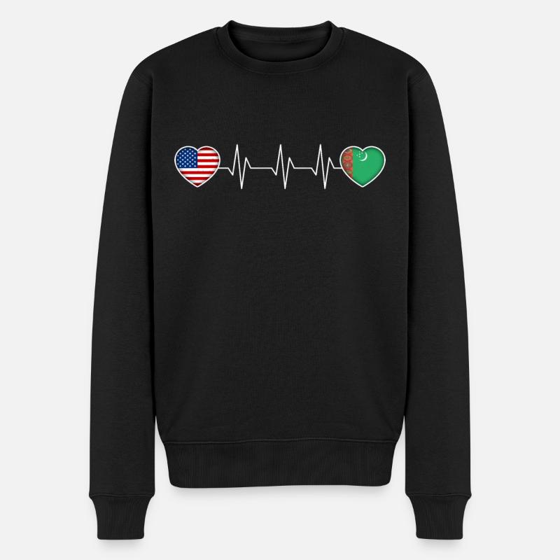 Turkménistan - Pull Premium bio Homme - noir