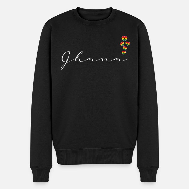 Ghana - Pull Premium bio Homme - noir