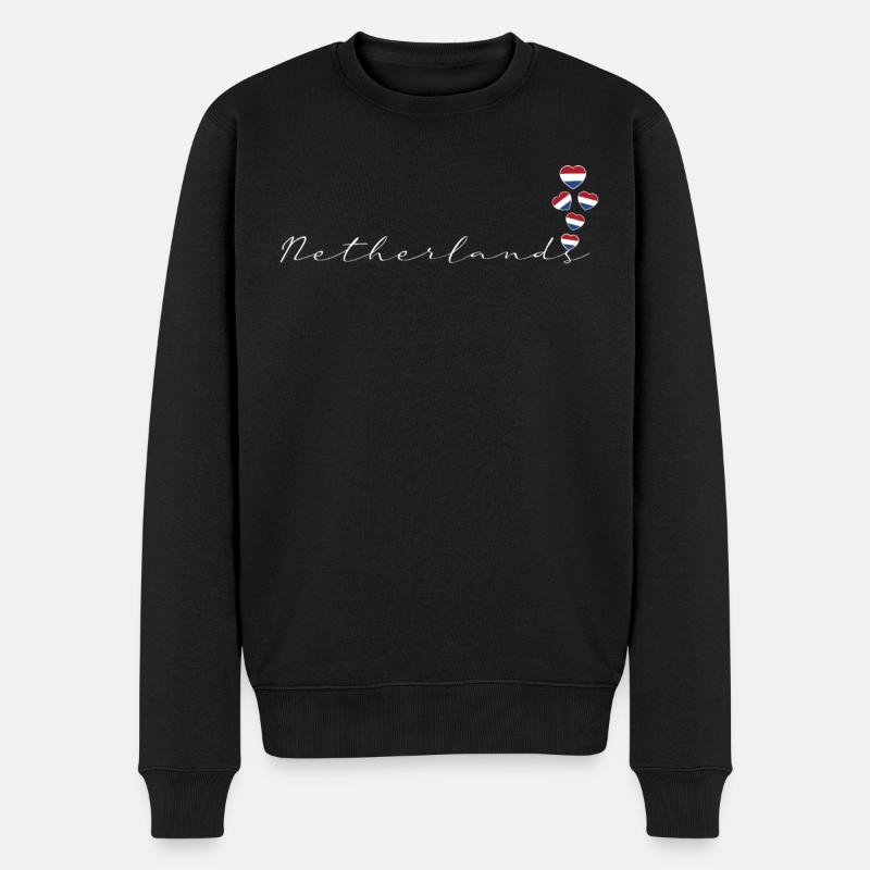 Antilles néerlandaises - Pull Premium bio Homme - noir